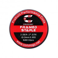 10pcs Coilology Framed Staple Prebuilt Coil 28ga*2...