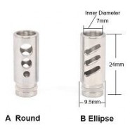 [Clearance] Hollow Out Stainless Steel Wide Bore 5...