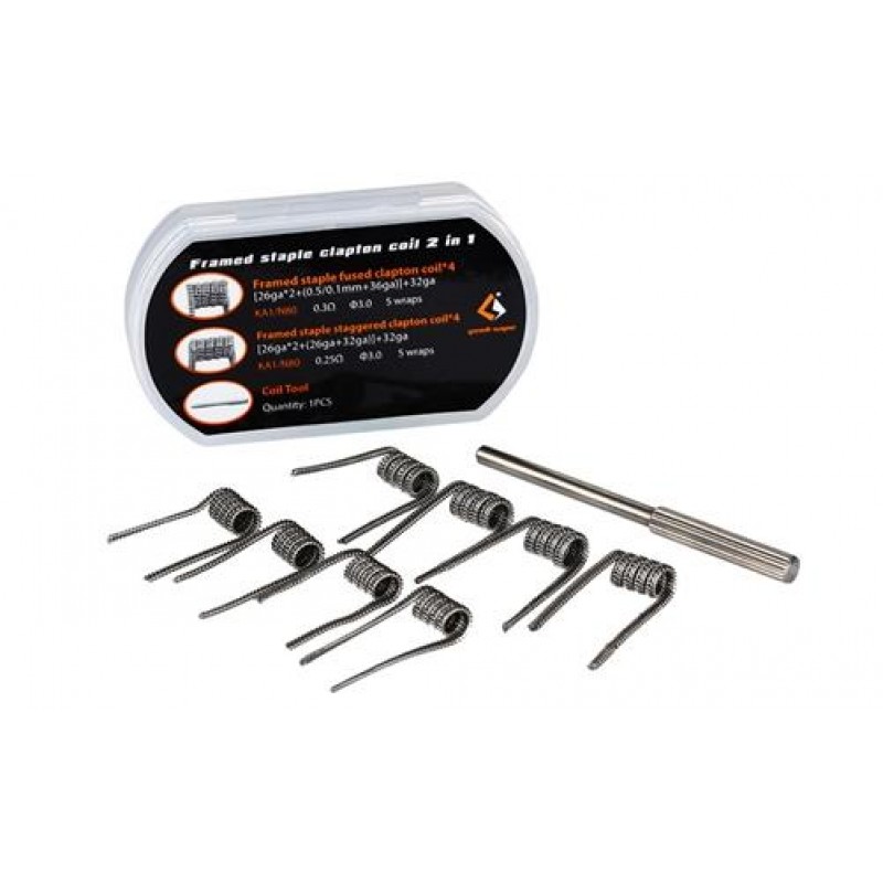 GeekVape Framed Staple Coil 2 In 1 8pcs (5 Wraps) ...