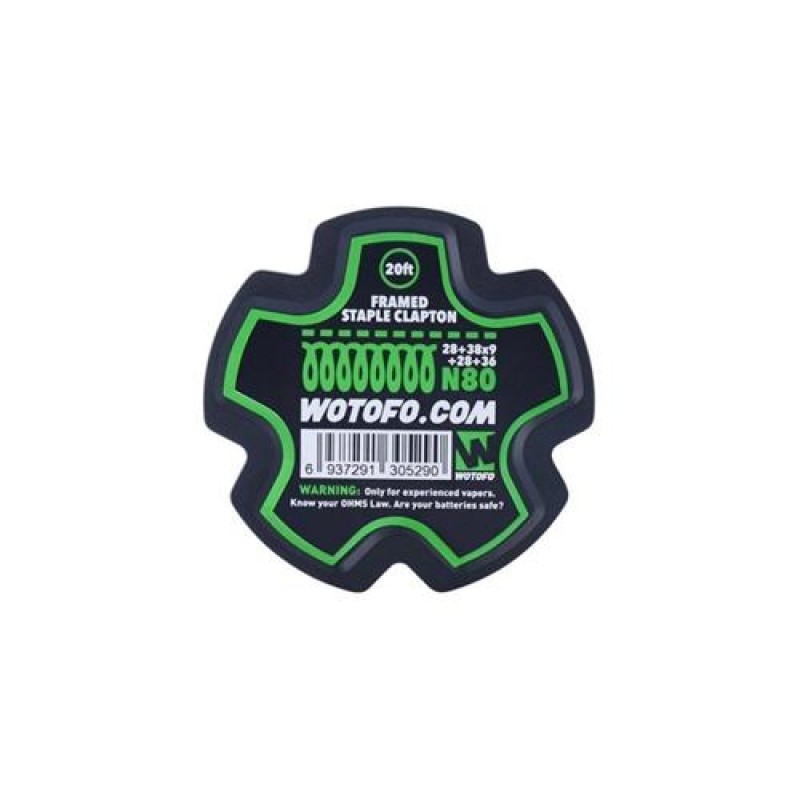 Wotofo Framed Staple Clapton Wire 28GA+38GAx9+28GA...