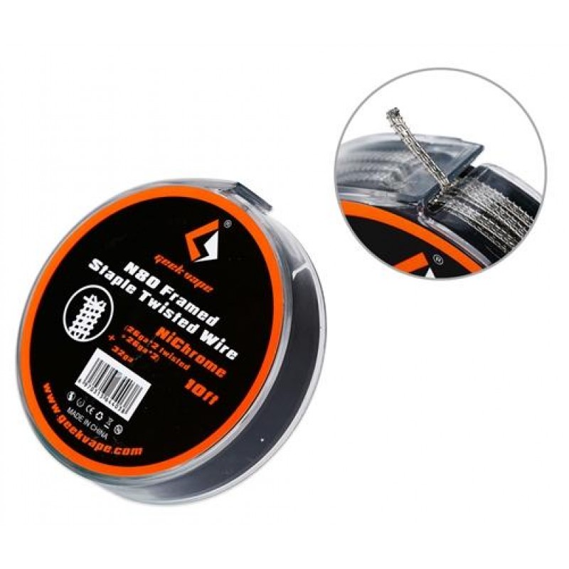 10ft GeekVape N80 Framed Staple Twisted Wire (26GA...